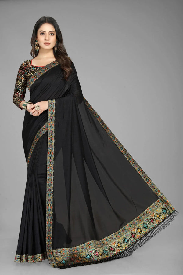 black sari