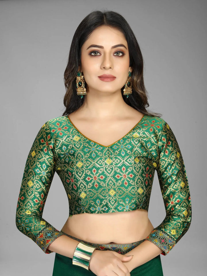 green saree