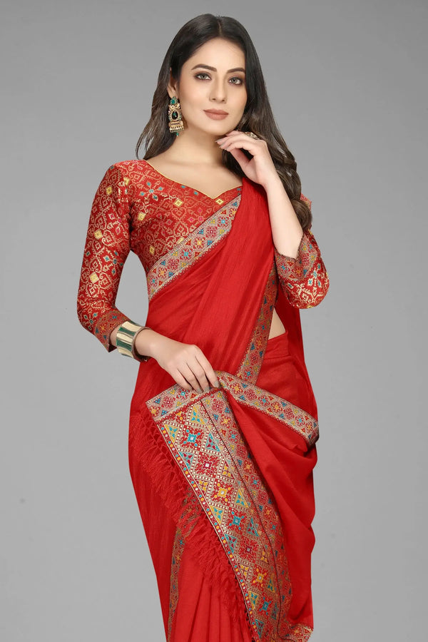 red saree