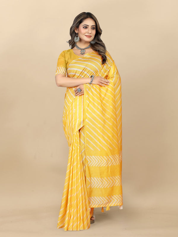 Hand Batik Printed Saree For Women