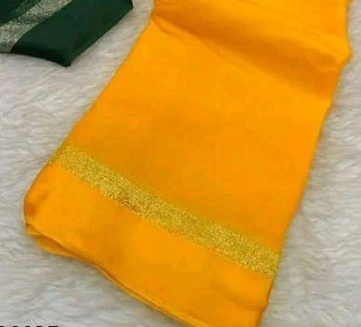 Hand-Dyed Soft Viscose Plain Saree