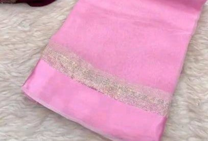 Hand-Dyed Soft Viscose Plain Saree