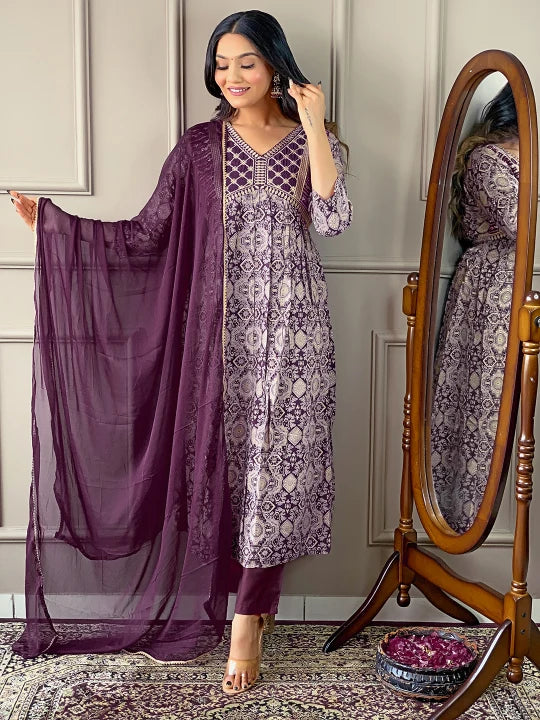 Stylish Kurta Set with Beautiful Dupatta