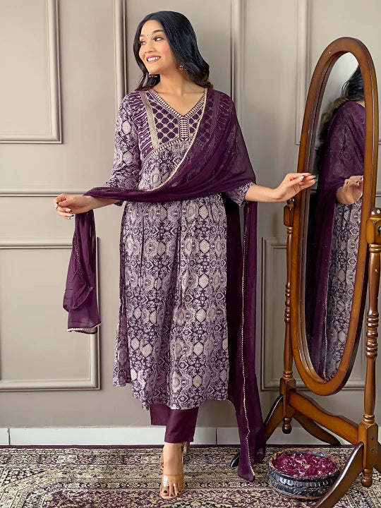 Stylish Kurta Set with Beautiful Dupatta