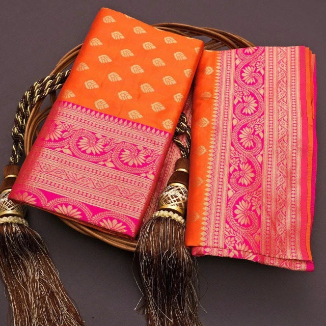 Soft Silk Saree with Rich Jacquard Work