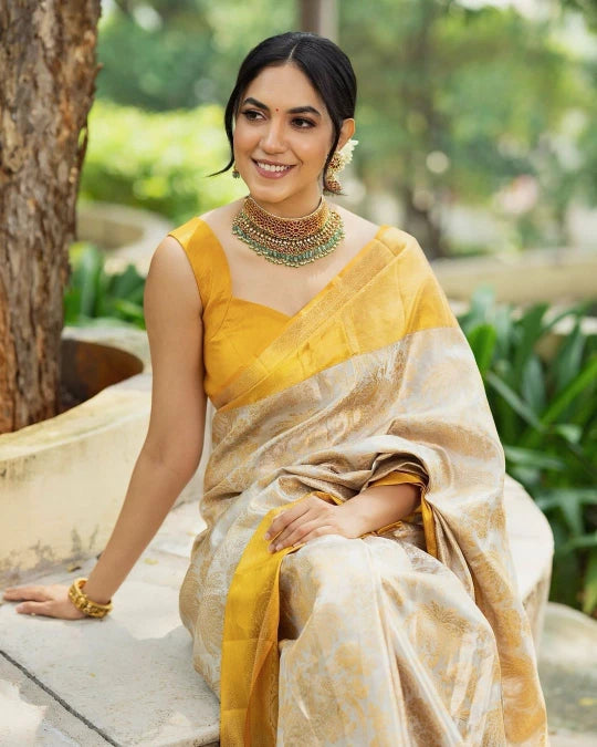 Soft Silk Saree with Rich Jacquard Work