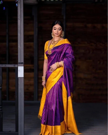 Soft Silk Saree with Rich Jacquard Work