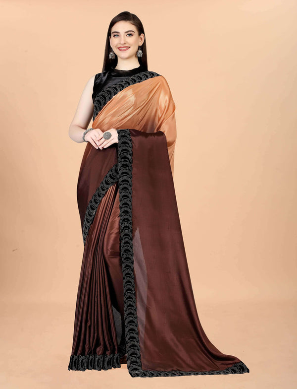 Women Chinon Padding saree