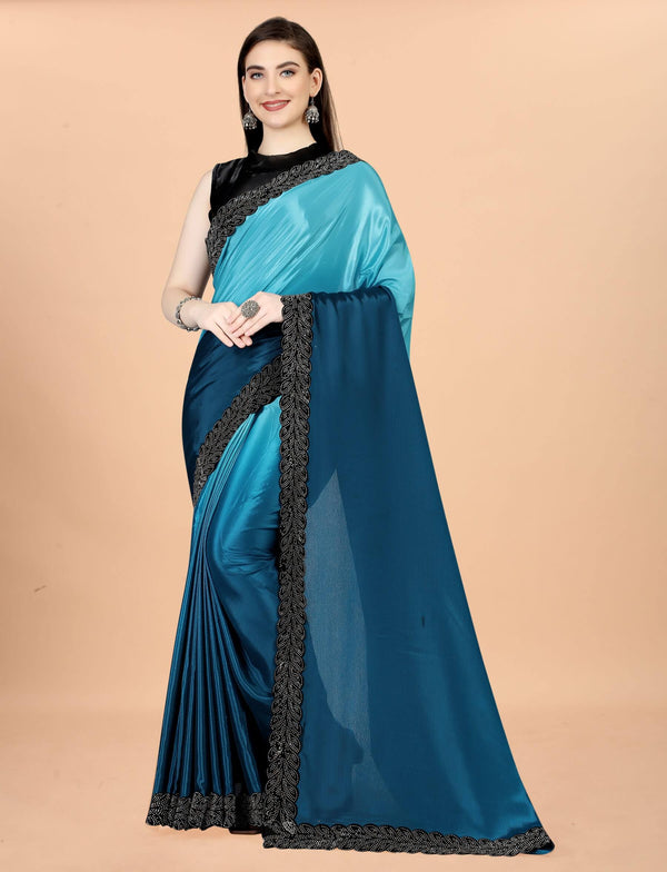 Women Chinon Padding saree