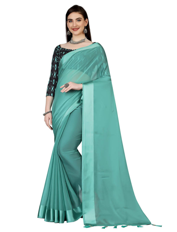 Chiffon Patti Soft Plain Saree