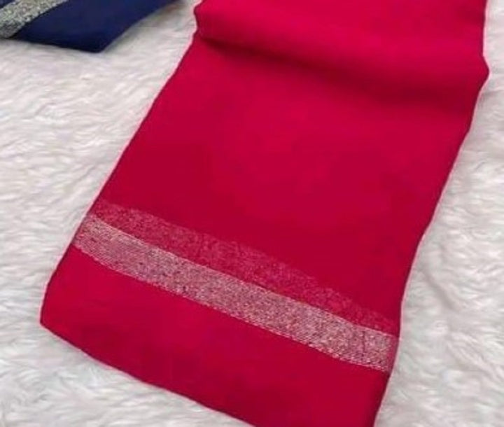 Hand-Dyed Soft Viscose Plain Saree