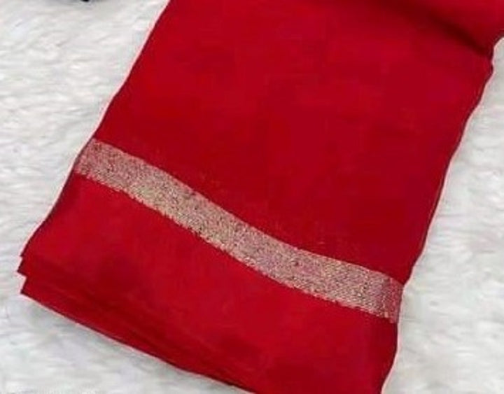 Hand-Dyed Soft Viscose Plain Saree